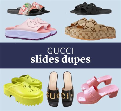 gucci rubber platform sandals dupe|gucci slides knock off.